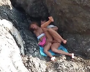 Anal sex am strand f ...