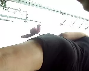 milf schwarzen kleid ...