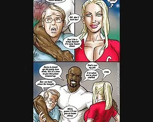 Interracial cartoon- ...